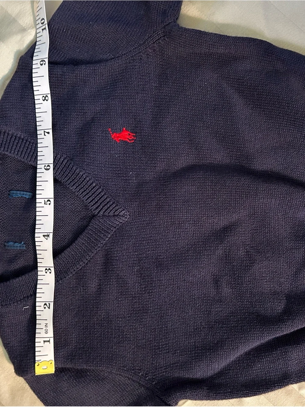Polo Ralph Lauren Navy V-Neck Sweater Kids Size 4-5